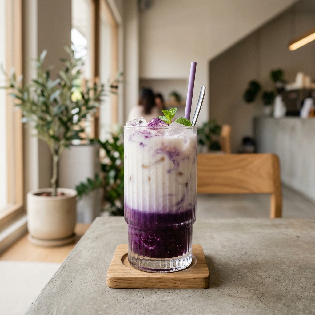 The Ultimate Layered Ube Iced Latte Recipe